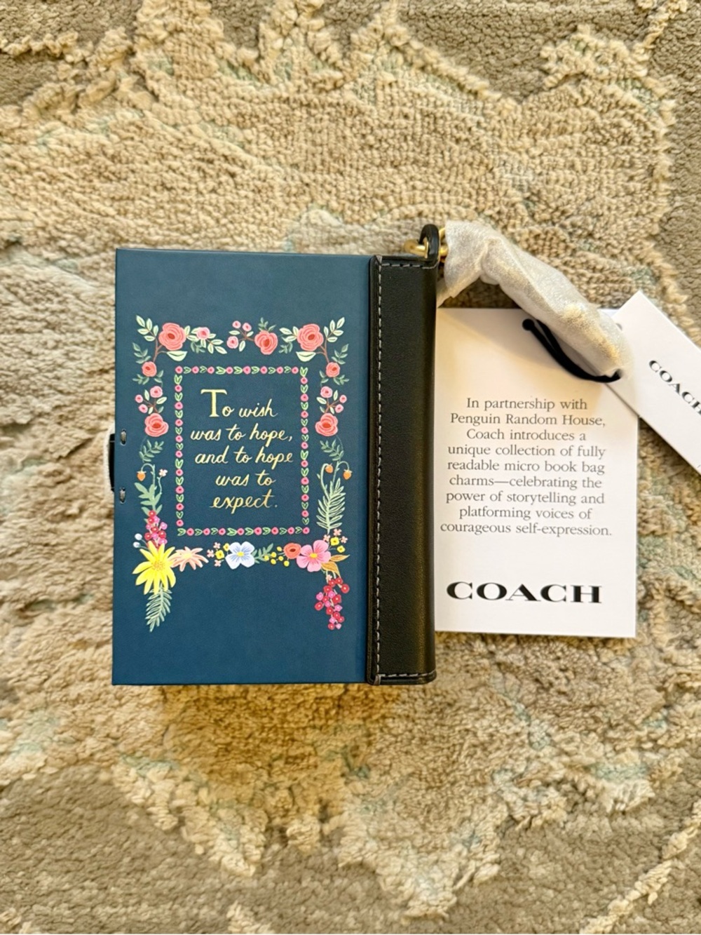COACH Sense and Sensibility by Jane Austen Book Bag Charm - CFK42 - Picture 3 of 10